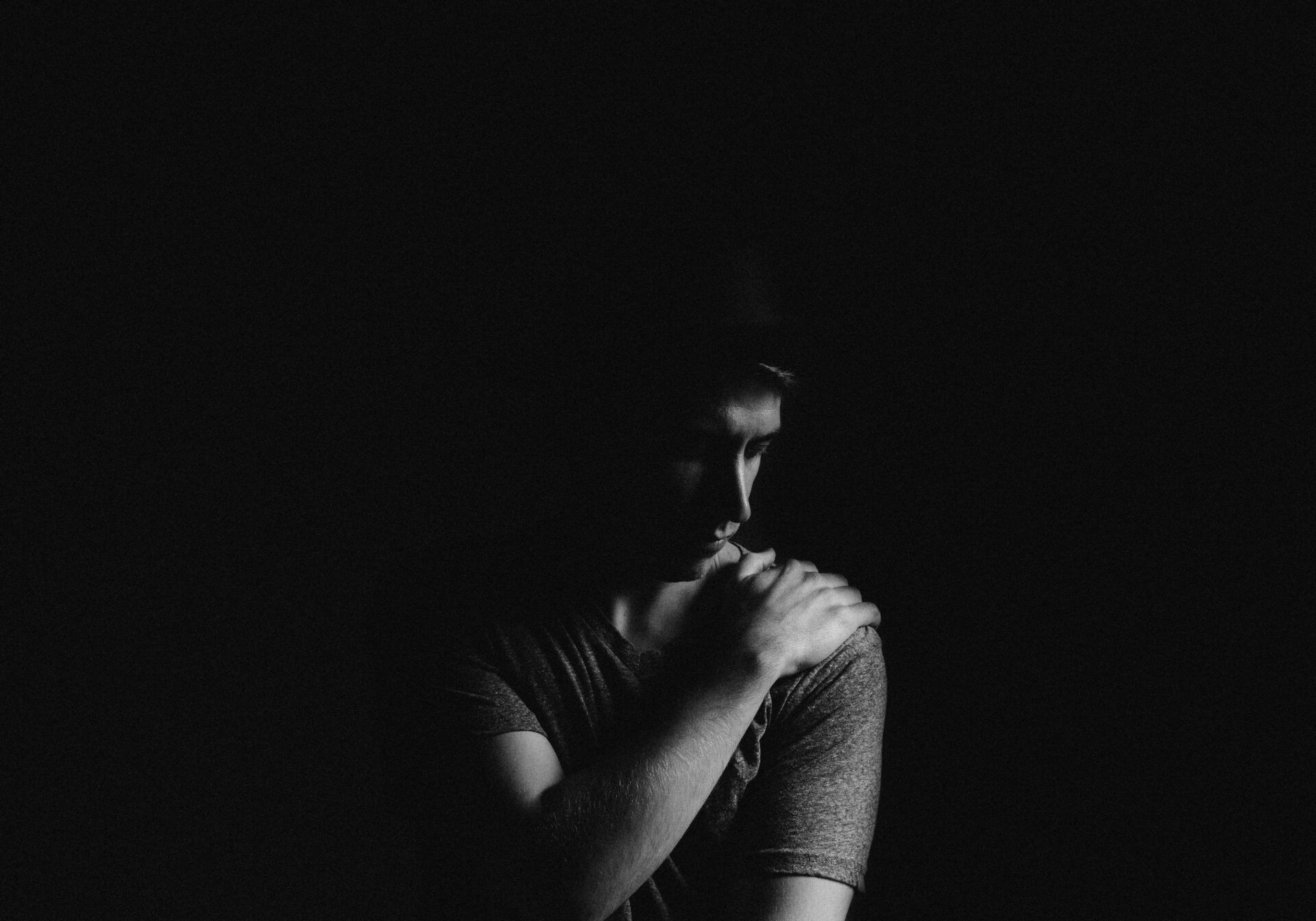 sad male